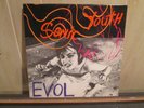 SONIC YOUTH EVOL 1986 NEW WAVE PUNK VINYL RECORD W/ LYRIC SHEET VERY GOOD (VG)