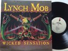 LYNCH MOB - WICKED SENSATION - ORIGINAL 1990 US ELEKTRA LP CLUB PRESS VG+ metal