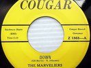 the MARVELIERS doowop 45 DOWN b/w WHEN WE DANCE vg++ e0222