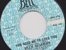 BILLIE DEARBORN - YOU NEED ME TO LOVE YOU - McCDOUGAL STREET BLUES