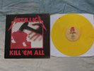 Metallica KILL 'EM ALL 180g YELLOW MARBLED VINYL Music For Nations MFN 7