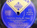 HINDEMITH symphonie Mathis der maler / TELEFUNKEN