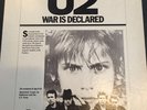 U2 WAR IS DECLARED  1983 DJ Radio Promo 2 LP Set NM Vinyl