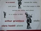 MOZART Piano Violin Sonatas K.454 & 526 Haskil Grumiaux Philips A 00338 L LP