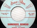 JERRY RAINES rockabilly 45 FIRST issue DANGEROUS REDHEAD  OUR TEENAGE LOVE e0322