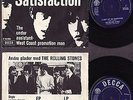 THE ROLLING STONES - (I CAN'T GET NO) SATISFACTION - SP DENMARK 1965
