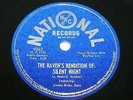 VINTAGE 78 RPM RECORD NATIONAL 9062 THE RAVENS IN E WHITE CHRISTMAS SILENT NIGHT