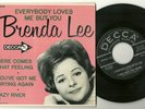 BRENDA LEE, EVERYBODY LOVES ME BUT YOU, ORIGINAL 45rpm EP w/PICTURE cover, EX