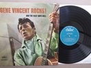 GENE VINCENT ROCKS & THE BLUE CAPS ROLL. UK VINYL LP.1958.TURQUISE CAPITOL T970