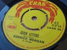 DERRICK MORGAN - SEVEN LETTERS / LONELY HEARTACHES ** CRAB LABEL **