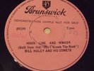 BILL HALEY AND HIS COMETS RARE 1957 DEMO UK ONE-SIDED 45 - HOOK LINE AND SINKER