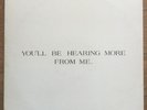 Jody Aliesan You'll Be Hearing More From Me LP Rare Private Femme Folk SSW