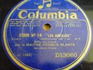 FRANCIS PLANTE / CHOPIN 2 etudes  / COLUMBIA