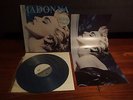 MADONNA True Blue RARE ORIGINAL 1986 BLUE VINYL LP + poster EXCELLENT CONDITION