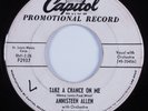 R&B Mambo 45 ANNISTEEN ALLEN Take A Chance On Me CAPITOL HEAR