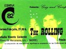 Rolling Stones - Spanish Concert Ticket. Madrid July 9th 1982 Tattoo You Tour
