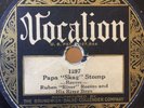 78 RPM  JAZZ RUBEN REEVES RIVE BOYS Vocalion 1297 Bugle Call Blues/Papa Skag