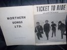 THE BEATLES OFFICIAL SHEET MUSIC FROM 1965 TICKET TO RIDE NORTHERN SONGS LTD.