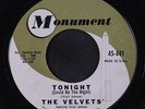 VELVETS: Tonight / Spring Fever 45 Vocal Groups