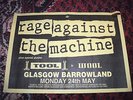 Rage Against The Machine Bill Poster Glasgow Barrowland