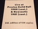 Tangerine Dream LT ED of 150  Space Trucking Newcastle & Preston Guild Hall LIVE