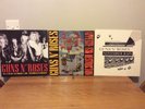 Three Guns N' Roses Vinyl Records Appetite For Destruction, November Rain, Live