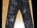 Dani Filth Cradle of Filth Signed Doodled worn Leather Trousers Kerrang
