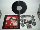 Metallica Kill 'Em All Vinyl Megaforce Records Silver Sterling 1st Press Rare