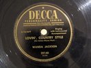 Country 78 WANDA JACKSON Lovin' Country Style/You Can't Have My Love DECCA 29140