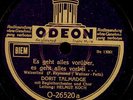 DORIT TALMADGE **Durchhalte-Schlager WKII** Es geht alles vorüber,..vorbei S3501