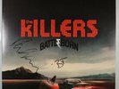 THE KILLERS Battle Born SIGNED/AUTOGRAPHED NEAR MINT 2XLP RED VINYL/battleborn