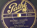 FRANCE 78 rpm RECORD Pathé LINE RENAUD Bolero Balear / De noche soñare
