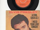 Elvis Presley A Fool Such As I/I Need Your Love UK w/Picture Sleeve 7 inch 45
