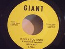 MIKE & RAY if only you knew GIANT 706 northern soul RARE PIED PIPER 45 *HEAR IT