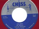 Willie Mabon RARE Blues Jazz 45 CHESS 1538 Red Vinyl I'm Mad Night Latch LISTEN