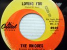 the UNIQUES northern soul 45 LOVING YOU b/w BLUE SKIES vg++ CAPITOL e0471