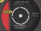 DICK JORDAN I WANT HER BACK SOME OF THESE DAYS NORTHERN SOUL PICCADILLY 7N.35035