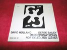 David Holland Derek Bailey - Improvisations For Cello And Guitar - ECM 1013 ST