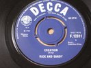 RICK & SANDY   CREATION b/w IN A 100 YEARS FROM NOW   (J.KING) 1965 DECCA  EX/EX