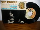EP 45T Bande originale du film VIE PRIVEE SIDONIE chanté par BRIGITTE BARDOT