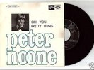 PETER NOONE Oh You Pretty Thing PORTUGAL 7/45 David Bowie RARE Herman's Hermits