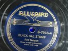 Bluebird 7918 Red Nelson BLACK GAL STOMP E+ 78 rpm
