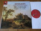 Mendelssohn - Cello Sons 1 & 2 / Tortelier / De La Pau / EMI 065-16 282 Stereo