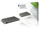 KöNIG-HDMI VERTEILER 2X HDMI-EINGANG - 8X HDMI-AUSGANG DUNKELGRAU-HARDWARE/ NEU