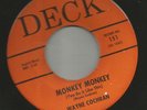 TEEN ROCKABILLY JUNGLE NOVELTY - WAYNE COCHRAN-  MONKEY MONKEY -HEAR -1963 DECK