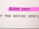 GLENN FREY (EAGLES) - Off The Record - '85 1-hour radio interview 2-LP set - NM