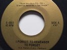 COUNTRY Ted Daigle I FORGOT TO REMEMBER TO FORGET 45 rare Canadian private press