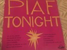 EDITH PIAF Autographed Signed  PIAF TONIGHT Album. Dedication