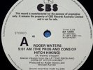 Roger Waters (Pink Floyd) The Pros & Cons of Hitch Hiking 1984 Rare Oz Promo 12