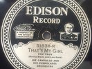 1926 Edison Jazz/Dance 78rpm record, Joe Candullo Orch.Free US Media Mail ship